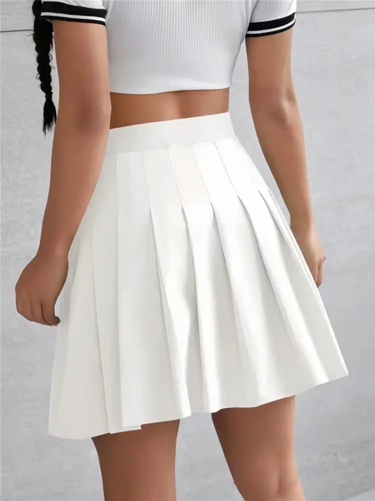 Women High Waist Basic Skirt