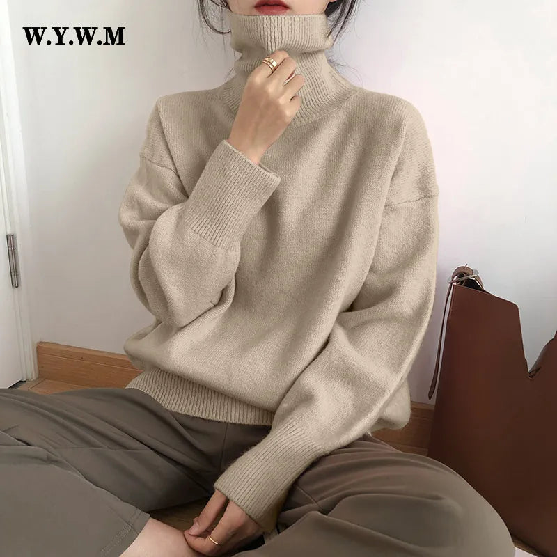 Women Cashmere Turtle Neck Sweater