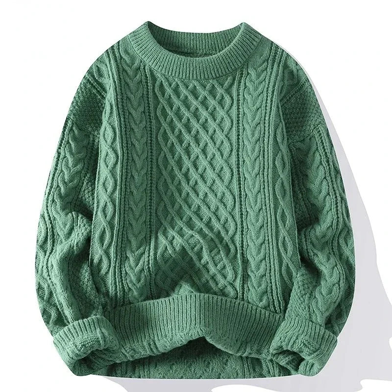 Men Vintage Twist Sweater