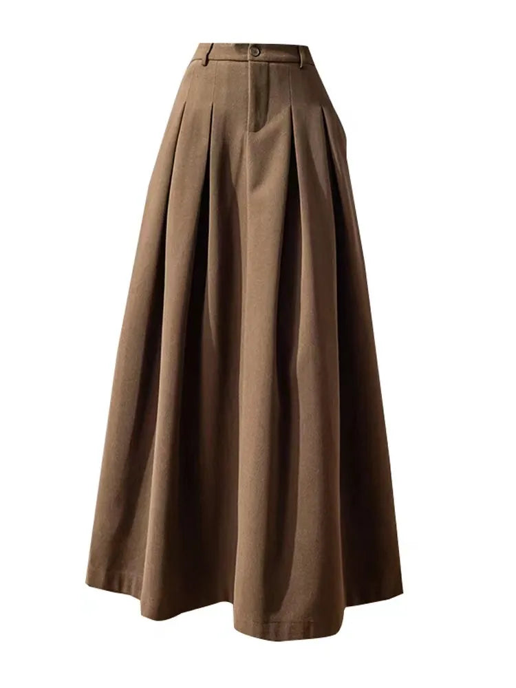 Women Faux Woolen Skirts