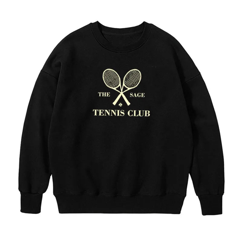 Women Sage Tennis Club Vintage Sweatshirts