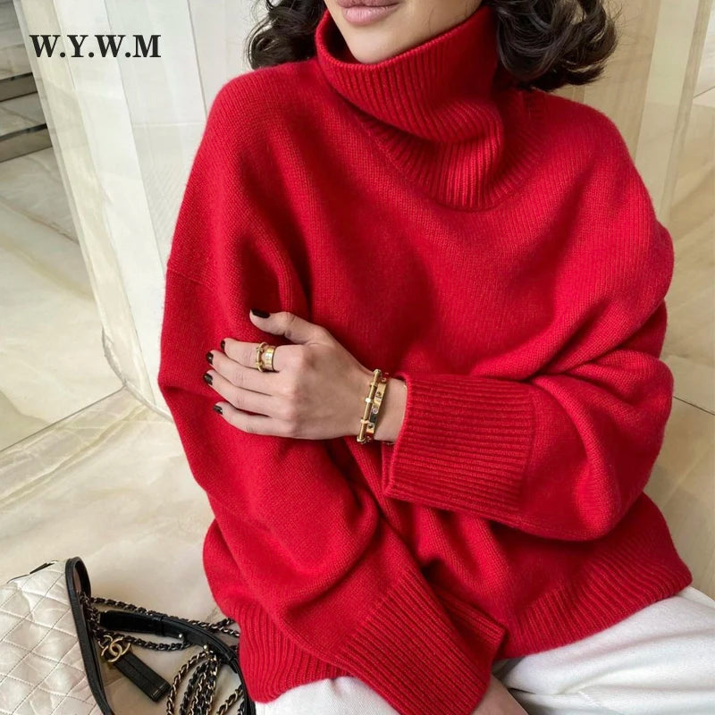 Women Cashmere Turtle Neck Sweater