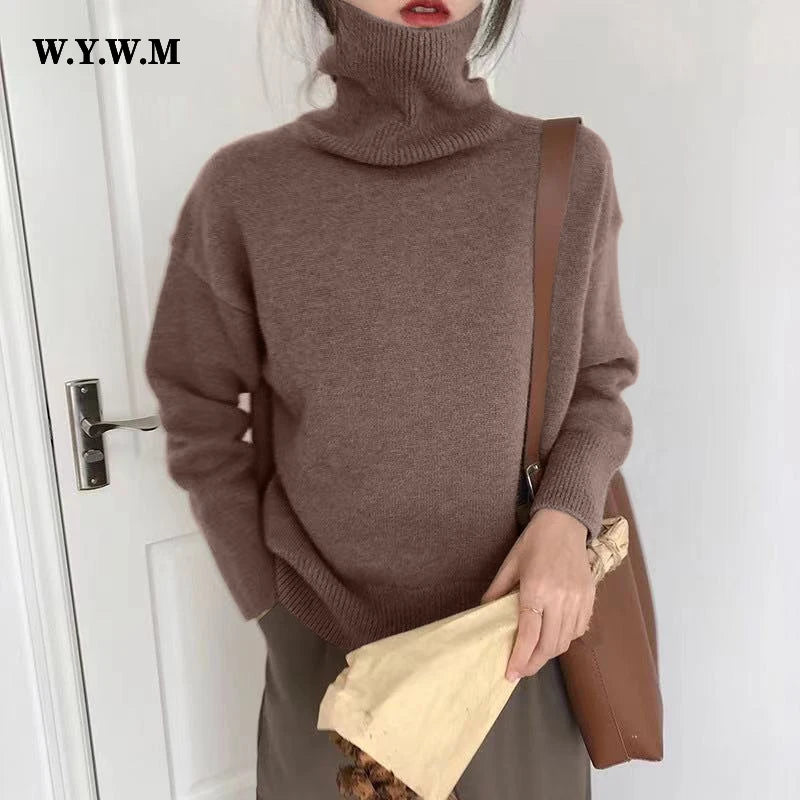 Women Cashmere Turtle Neck Sweater