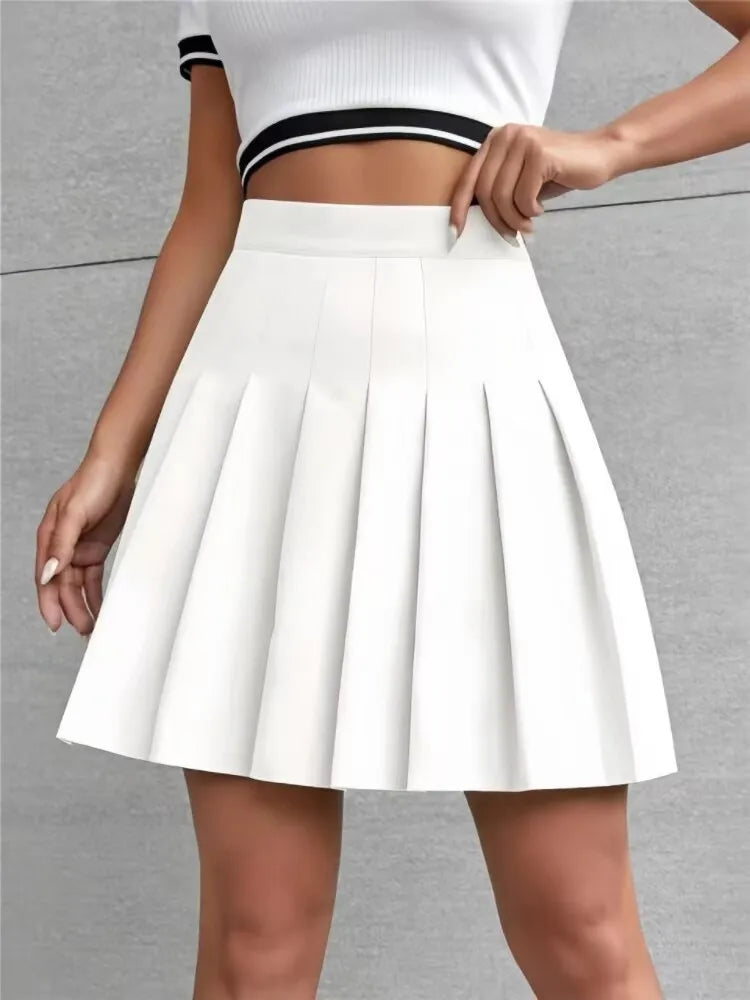 Women High Waist Basic Skirt